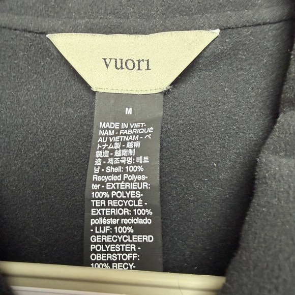 Vuori Black Fleece Quarter Zip Pullover Athletic Sweatshirt Women's Size M - Picture 3 of 8